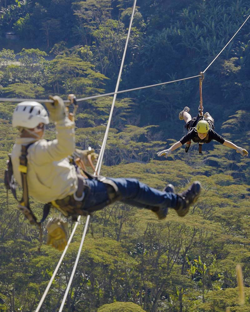 Ziplining on the Inca Jungle Trek