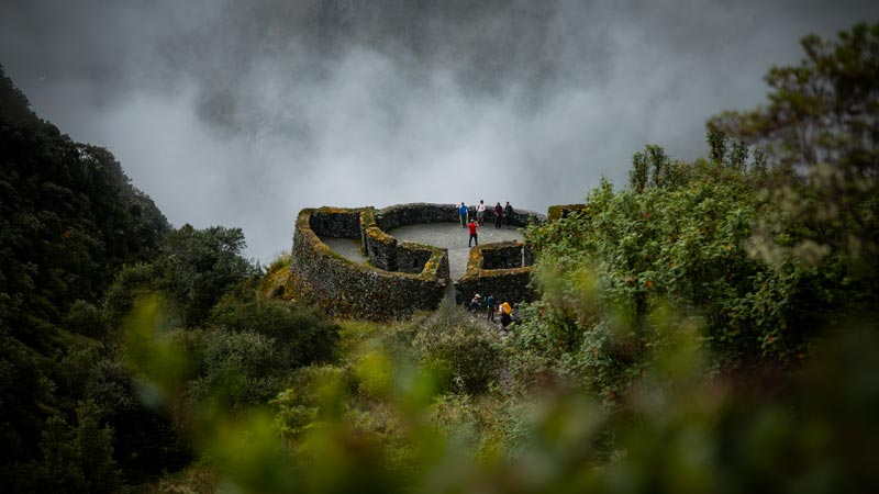 Archaeological site on the Inca Trail