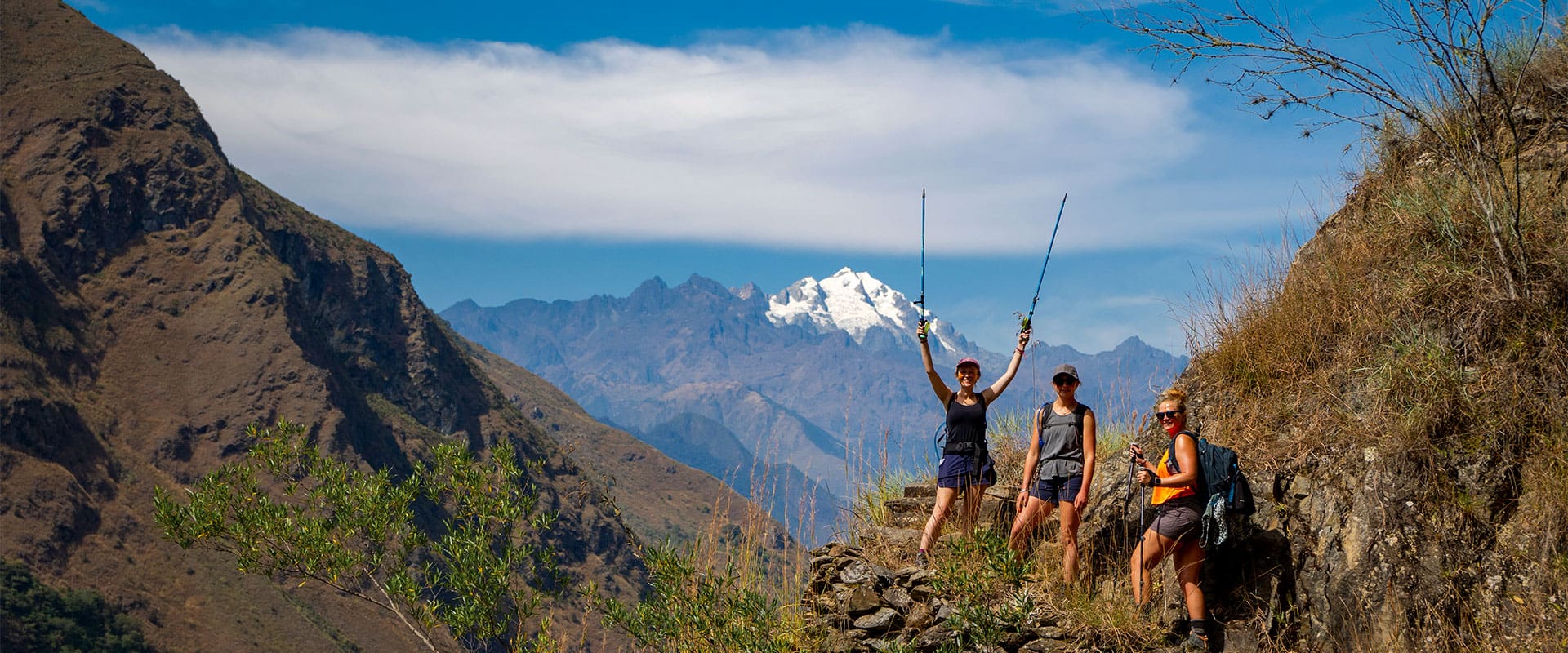 Female Tourist at Inca Jungle Trek